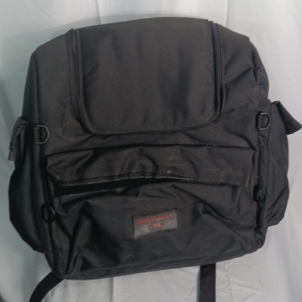 Harley Davidson by SAC Black Motorcycle Sissy Bar Luggage Bag Tail Bag